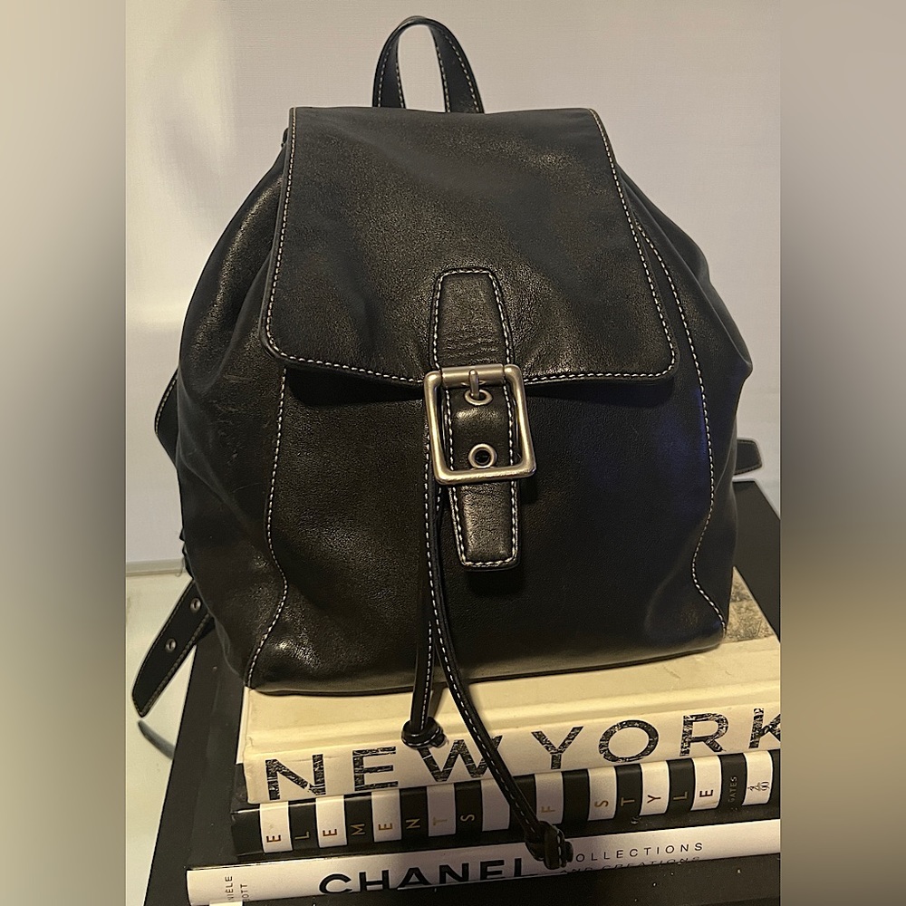Coach Vintage Legacy Drawstring Backpack Smooth Leather 9569